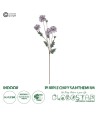 GloboStar® Artificial Garden PURPLE CHRYSANTHEMUM BRANCH 21303 Τεχνητό Διακοσμητικό Μωβ Κλαδί Χρυσάνθεμο Y83cm